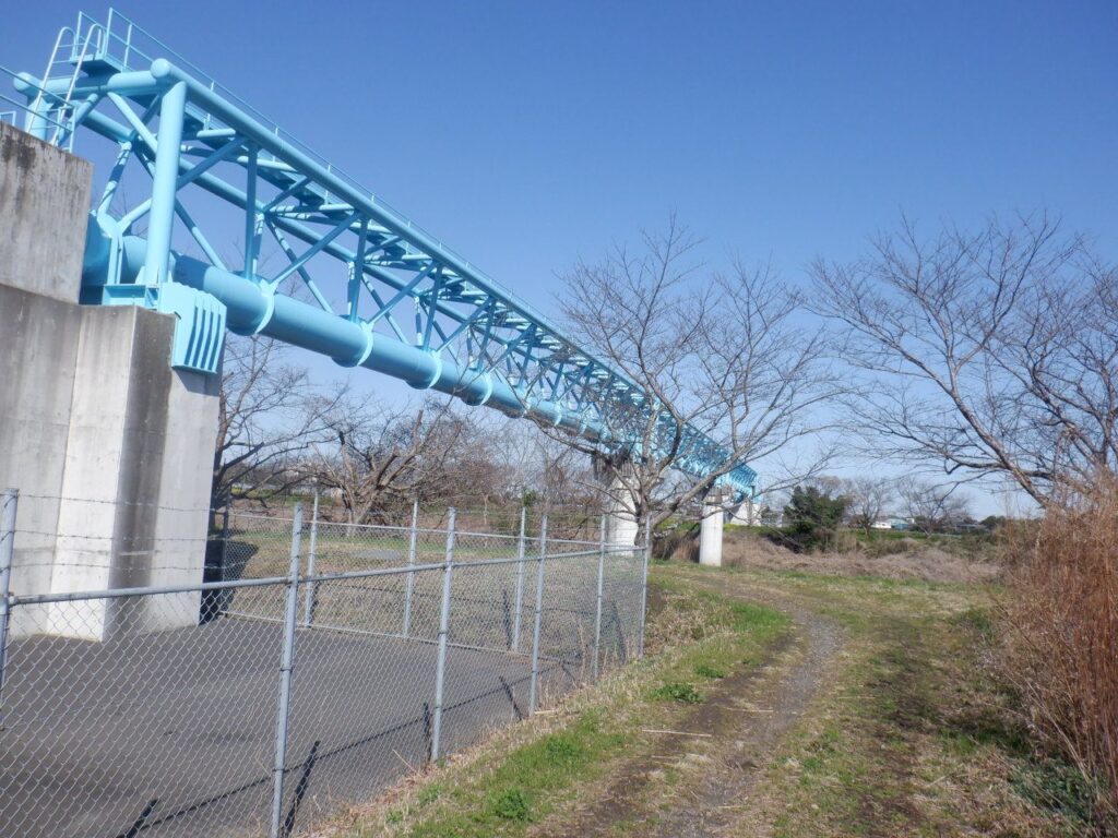 小櫃川水管橋 塗装工事 写真3