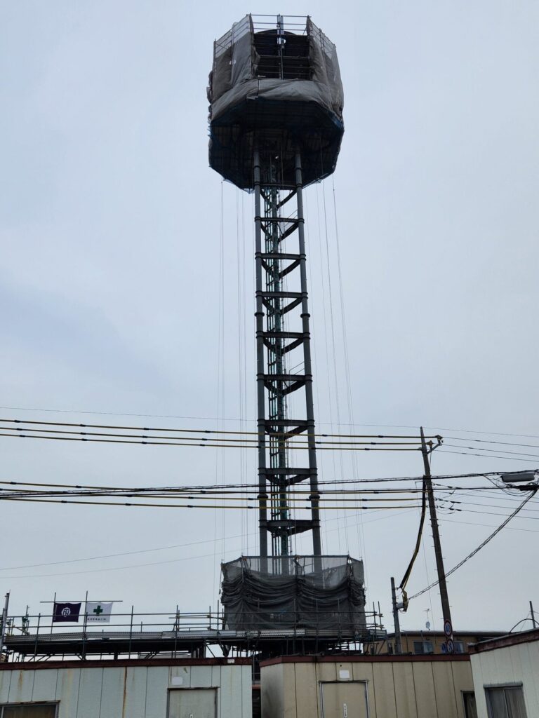 電波塔 施工前