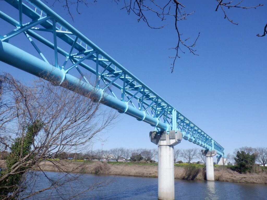 小櫃川水管橋 塗装工事 写真5