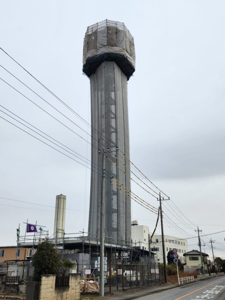 電波塔 施工後
