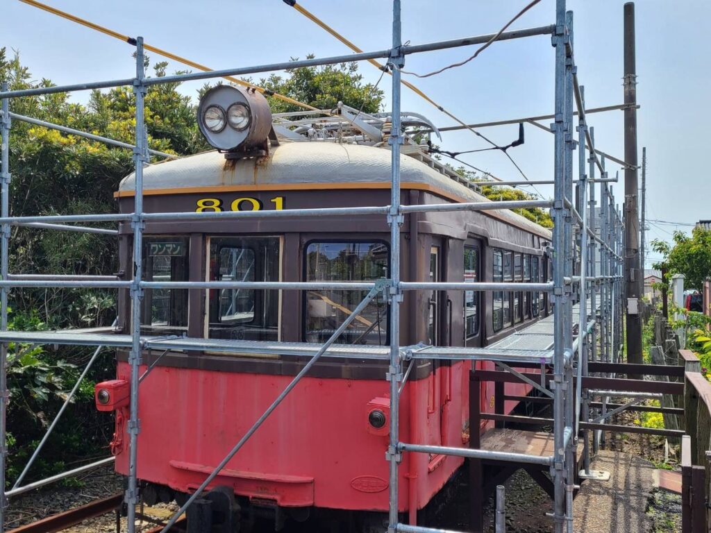 銚子電鉄 車両塗装 写真3