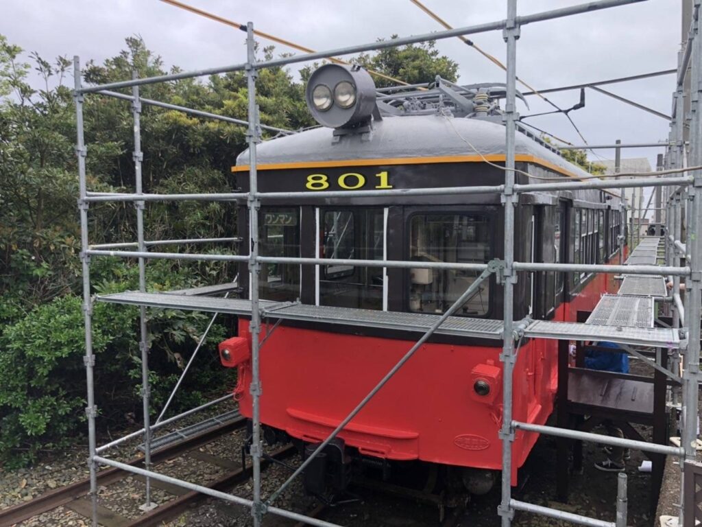 銚子電鉄 車両塗装 写真2