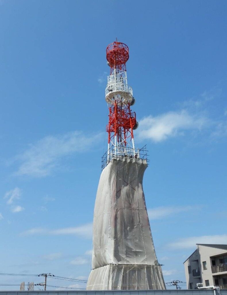 鉄塔 塗装工事 写真2